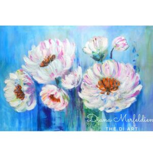 ABSTRACT FLOWERS PAINTING