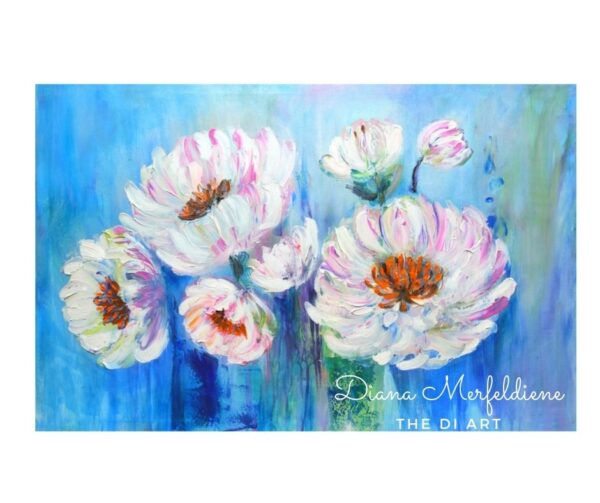 ABSTRACT FLOWERS PAINTING