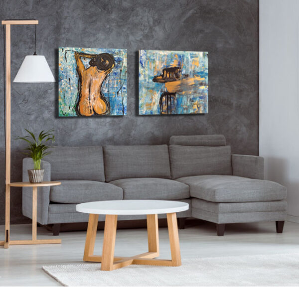 Him and Her Abstract Art