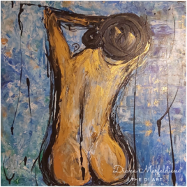Abstract lady nude